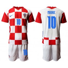 Fußballtrikots Kroatien Luka Modrić 10 Kinder Euro 2020 Kurzarm Heimtrikotsatz kaufen